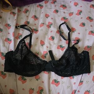 Elegant Black Lace Bra